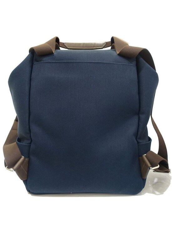 Hermes Sac Depan Sage Gourme Toile Navy Backpack main image 4